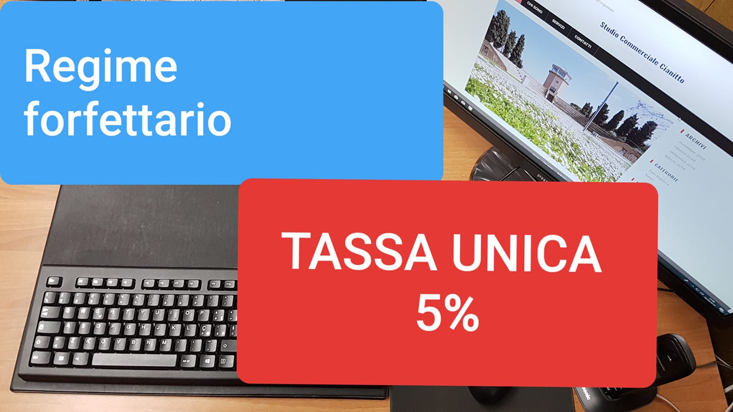 Regime Forfettario Imposta Sostitutiva Al 5% – Studio Commerciale Cianitto